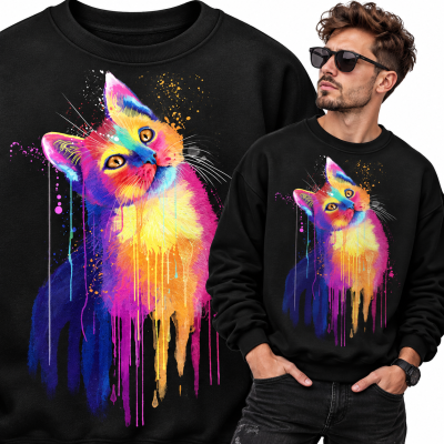 BLUZA   ZWIERZĘTA KOT 1